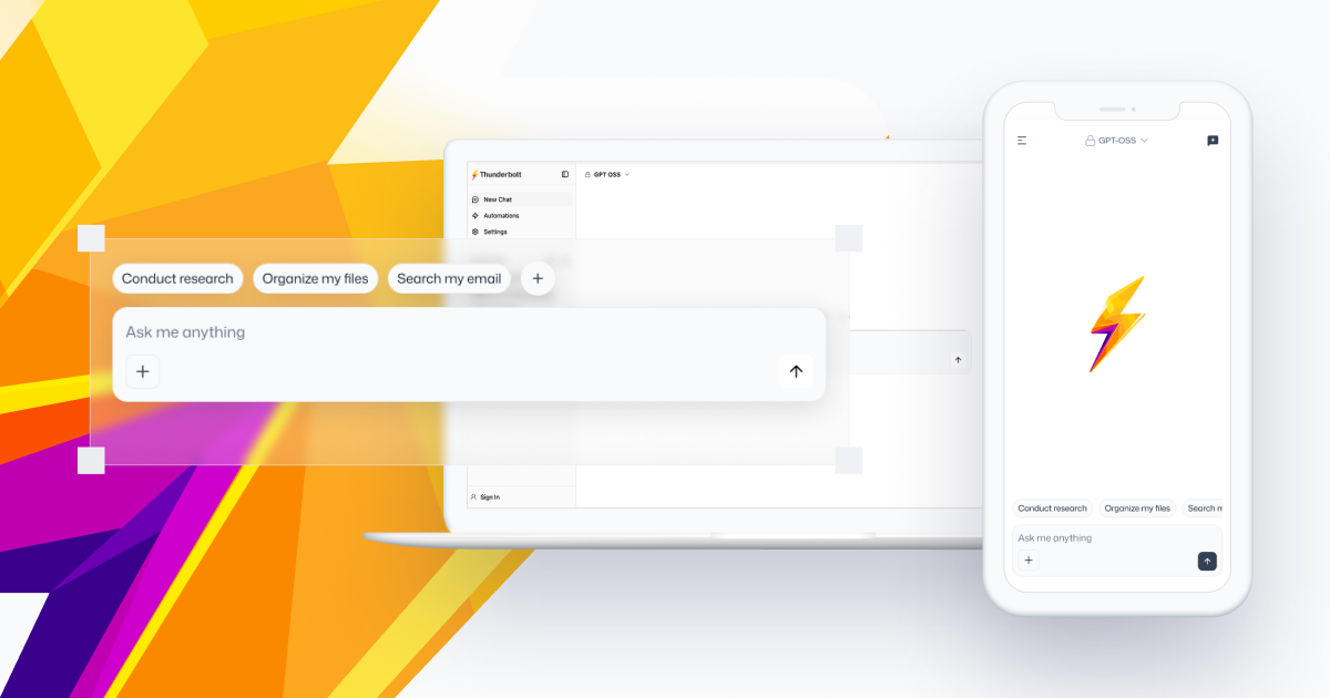 Thunderbolt Main Dashboard